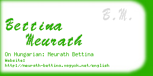 bettina meurath business card